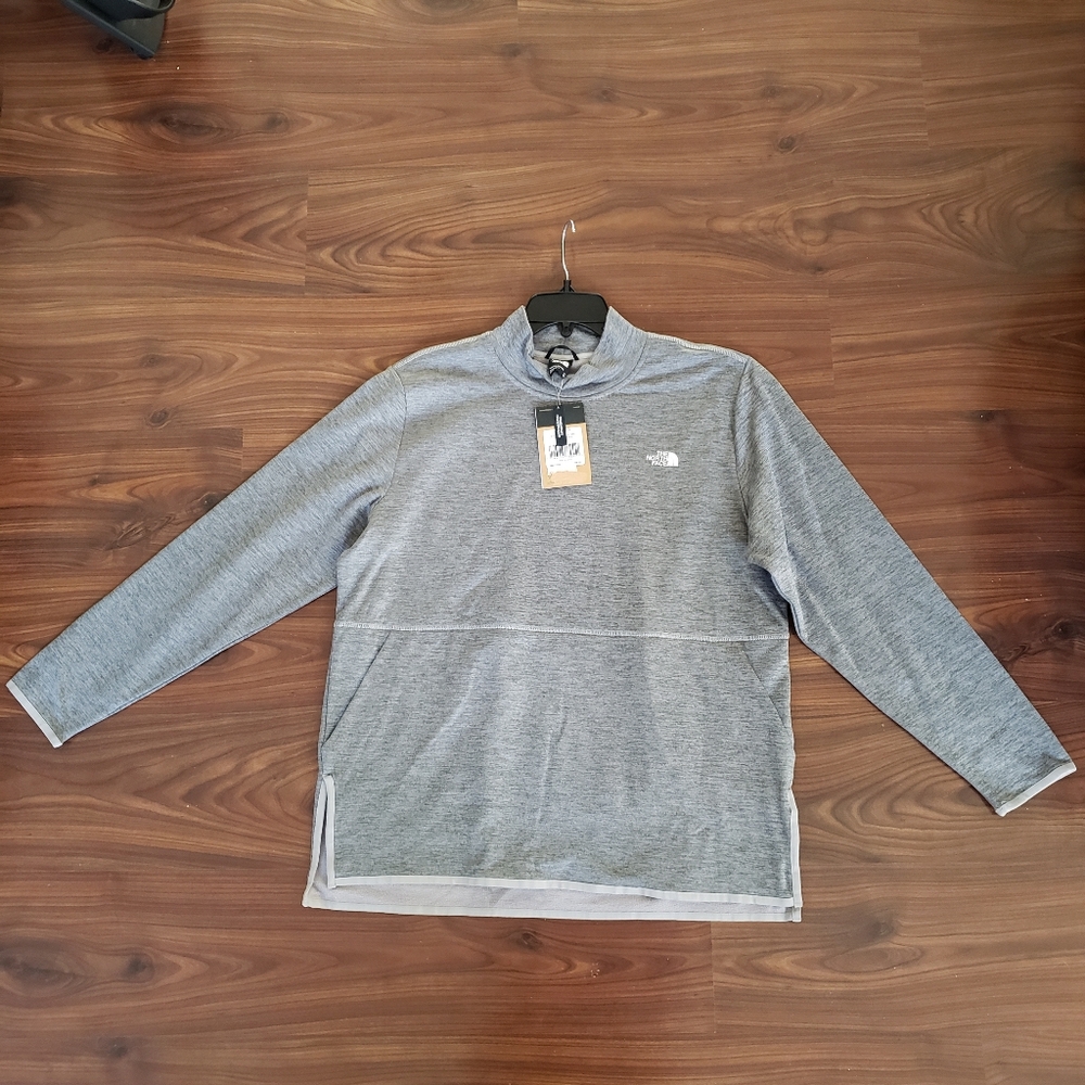 NEW Womens XL North Face Canyonlands Pullover Tunic Heather Gray Long Sleeve Top